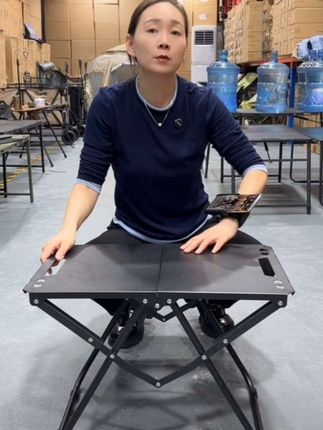 户外折叠战/术摆摊桌子多功能轻量化便携折叠桌碳钢露营桌速开桌#好物推荐#户外露营#热门#户外#抖音助农 @DOU+小助手
