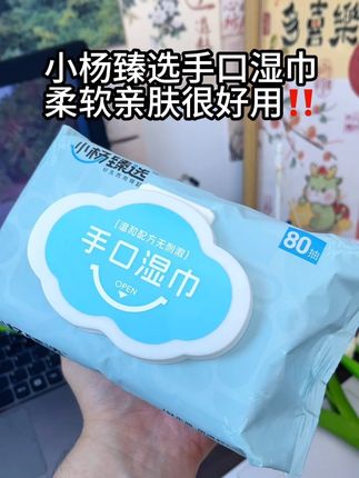 小杨臻选手口湿巾柔韧亲肤好用又划算!#湿巾 #湿纸巾 #手口湿巾 #小杨臻选 #超便宜超划算