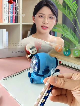 #开学必备 卷笔刀削笔器#手摇小学生削笔刀#儿童卡通字航员削笔器
