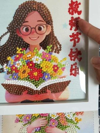 #钻石画#儿童手工贴画#手工钻石画#教师节礼物#教师节手工 @DOU+上热门