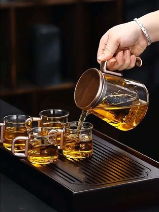 #新款加厚玻璃泡茶壶茶水分离泡茶杯家用高档泡茶神器茶壶泡茶专用#泡茶壶#玻璃茶具#泡茶杯#高档茶具