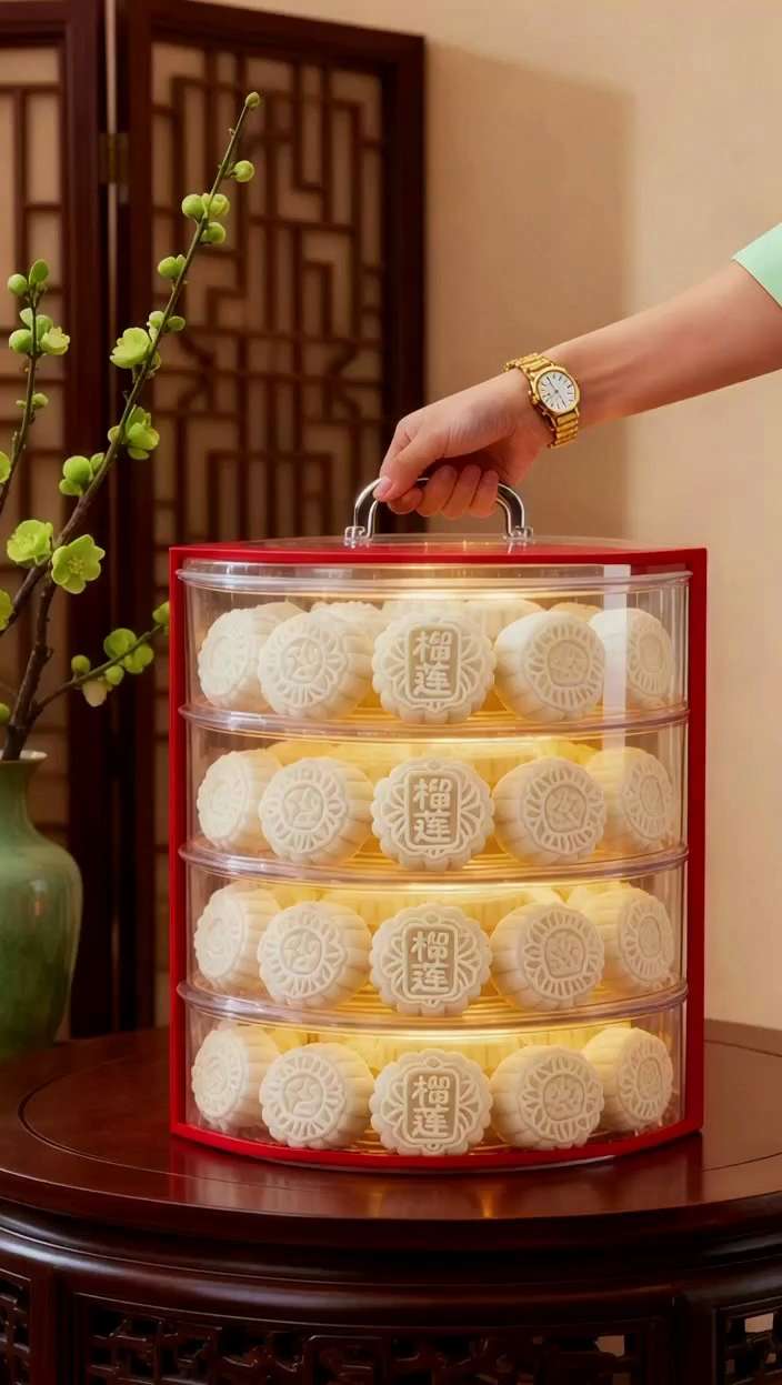 榴莲冰皮月饼。#榴莲冰皮月饼#月饼# #传统糕点 #中秋节#万物皆可是月饼