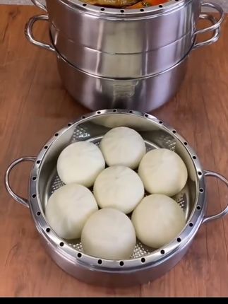 原味蒸锅家用蒸饭锅不锈钢蒸笼不串味三多层节能锅笼屉煤气灶通用#蒸锅 #多层蒸锅蒸馒头 #不锈钢厨具