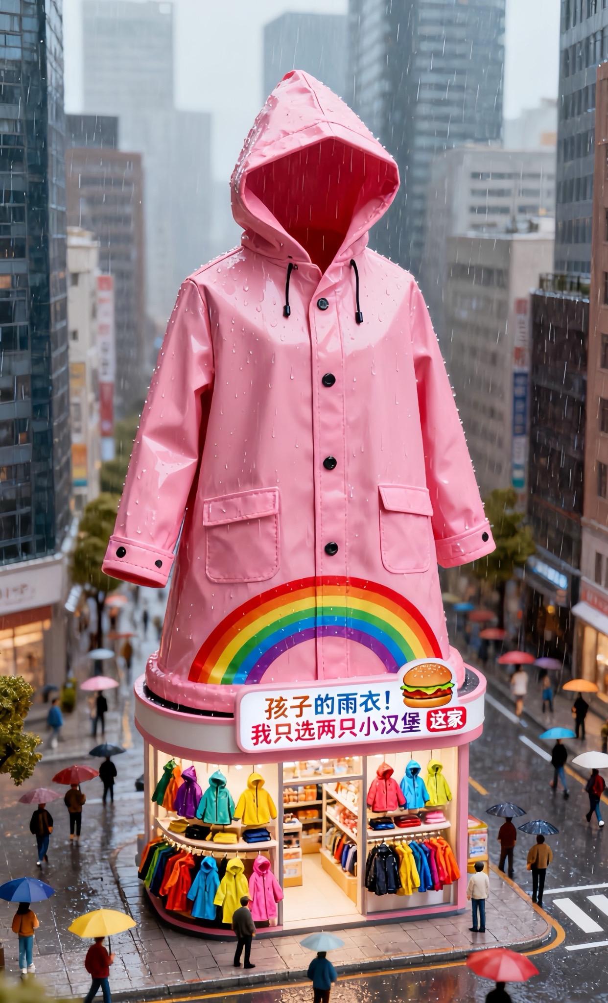 小学生EVA雨衣加大书包位。#儿童雨衣 #儿童雨衣推荐 #防水透气 #雨天上学 #雨天踩水