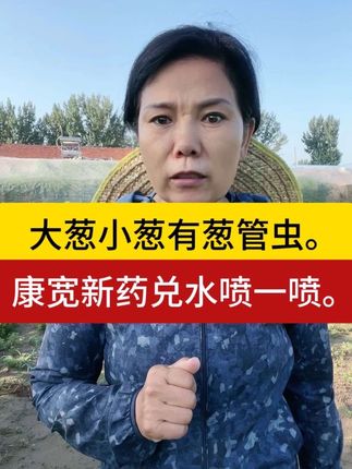 大葱蔬菜葱管虫,潜夜蛾你就这个产品,一袋一桶水,大瓶30-50克一桶水#甲维氯虫苯 #杀虫剂 #大葱葱管虫