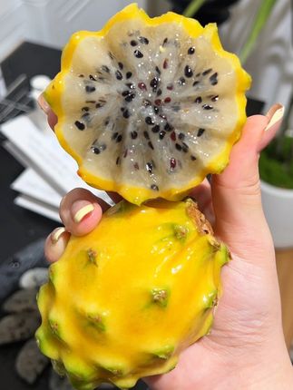 一口下去三种水果在嘴里爆汁,真的就是你从没吃过的味道,别看它长得像个火龙果,但营养价值直接甩火龙果好几条街了!果肉丝丝像燕窝一样晶莹剔透,一口下去,嫩滑又细腻,汁水超丰富!#燕窝果 #应季水果 #新鲜水果