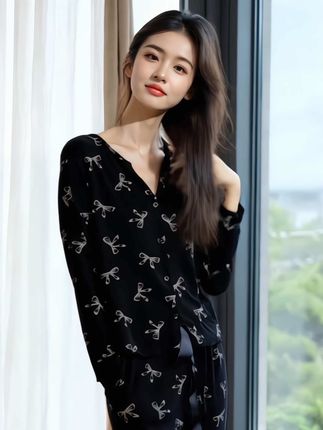 被追着问的睡衣找到了! 2025新款女士莫代尔冰丝家居服,开衫设计超方便。面料柔软亲肤又透气,触感如春日微风般舒适。长袖款式,春秋季穿刚刚好,宅家秒变慵懒氛围美女~ #睡衣推荐 #春秋睡衣 #高级感家居服 #莫代尔冰丝睡衣#早秋穿搭 @抖加🔥上热门🔥dou+🔥热点宝 @上热门🔥🔥🔥 @DOU+小助手
