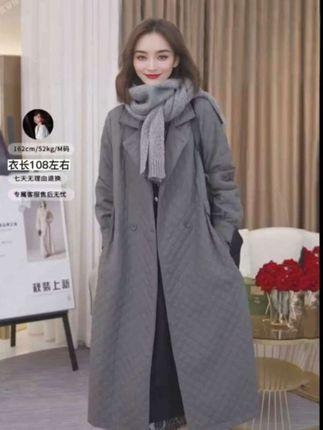 #秋冬新款#品质女装 #时尚高级感风衣外套#气质宽松显瘦轻奢外披大衣#穿出自信穿出美丽