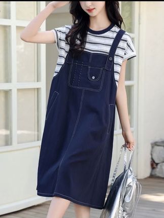 女童连衣裙洋气时尚减龄大童韩版拼接裙子#夏季穿搭 #连衣裙 #女童连衣裙 #显瘦连衣裙 #高品质童装