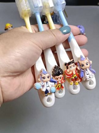 儿童卡通软毛牙刷#刷牙安排一下