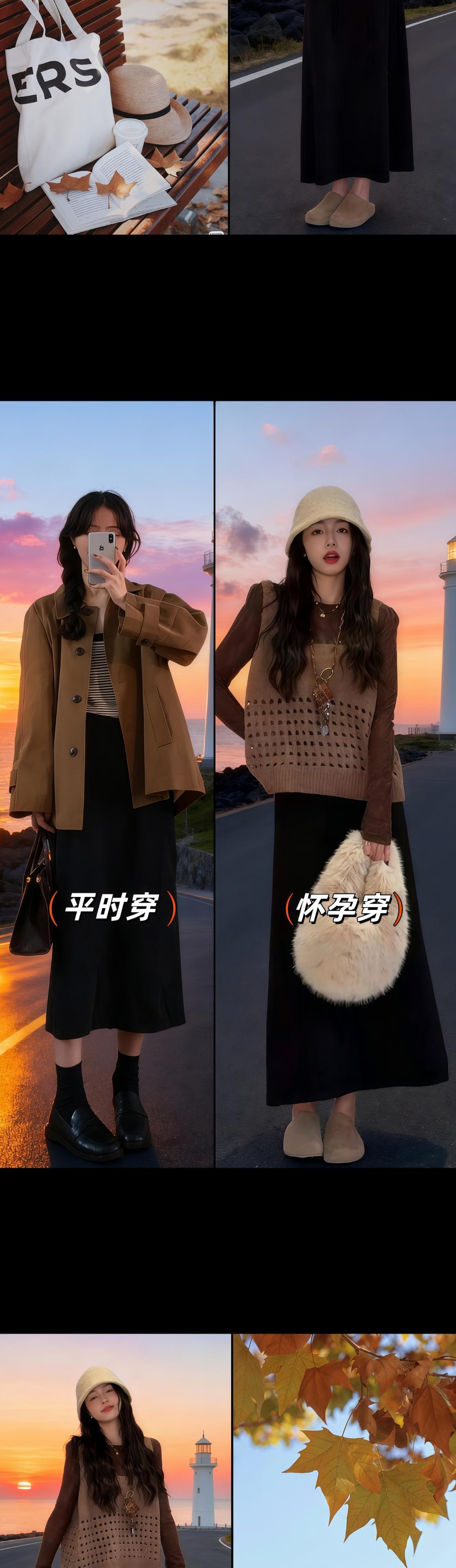 孕妈秋日气质套装!韩系精致感拉满🍂蕾丝上衣+镂空马甲+毛呢半裙,一套温柔又显贵~ 蕾丝上衣灵动藏肉,马甲叠穿显层次,半裙宽松遮孕肚。面料舒服有质感,产检、约会穿都吸睛,轻松拿捏秋日优雅范儿✨#韩系穿搭 #慵懒风穿搭 #ins穿搭 #ootd穿搭 #孕期穿搭