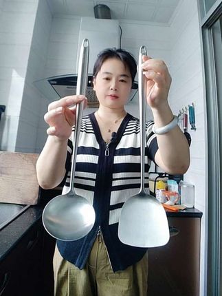 #今日分享#不锈钢炒勺#加长手柄炒勺#不锈钢厨具