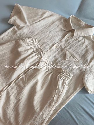 沉浸式体验 天丝亚麻套装 #男生穿搭 #品质男装 #衬衫套装#夏季穿搭