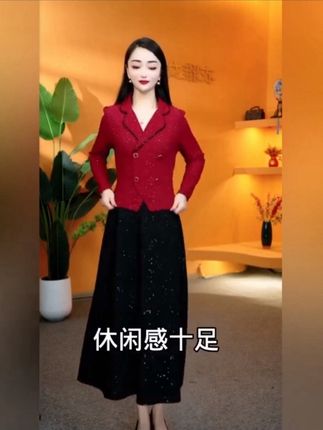 衣雅严选】8200-1292#新款长袖气质百搭大气满天星假两件连衣裙#时尚漂亮女装#高级感满满 #谁穿谁好看系列#爆款热卖中