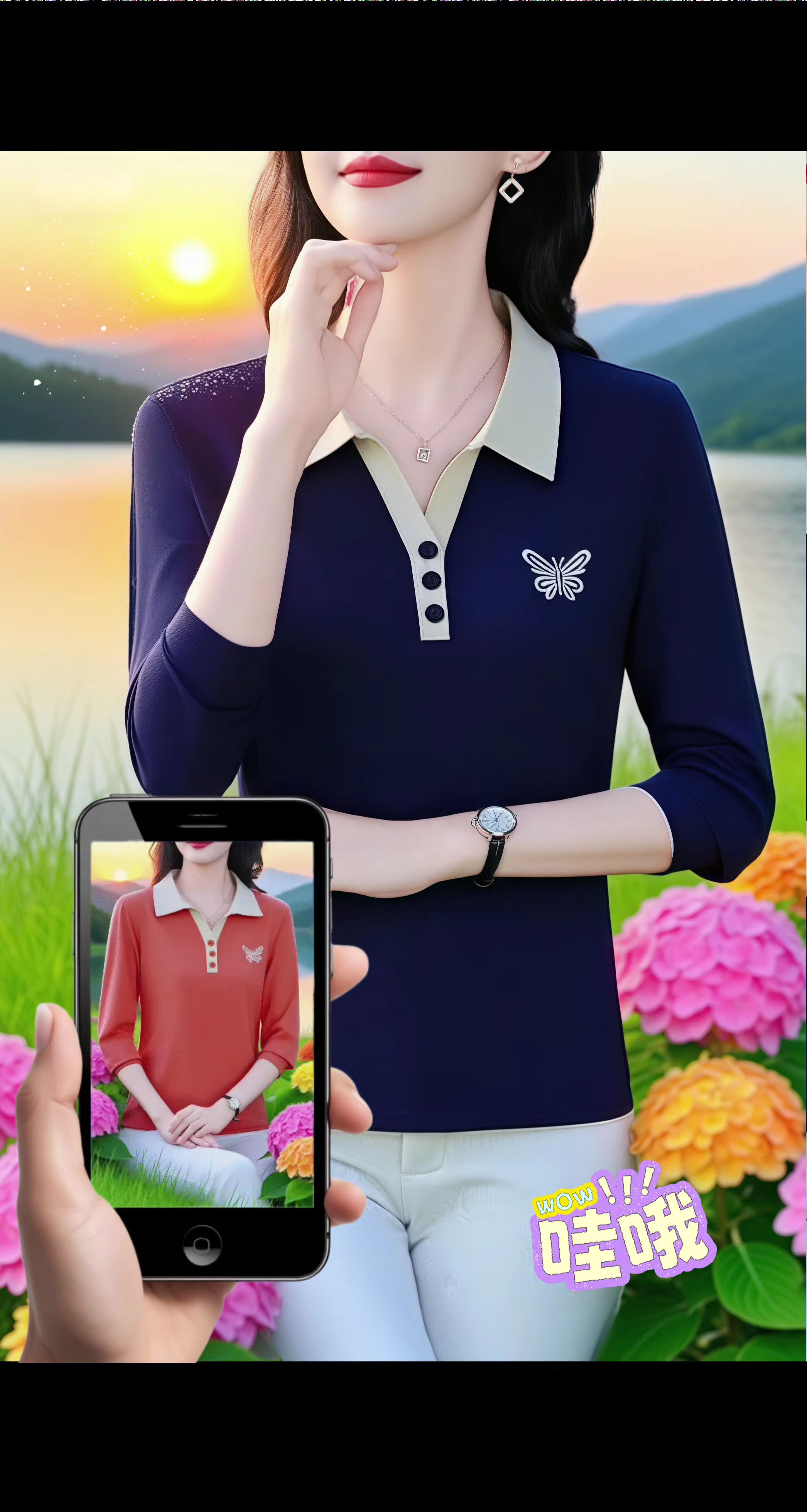 时尚减龄POLO衫。#啄木鸟长袖 #polo衫 #时尚百搭 #休闲减龄穿搭 #秋日户外就穿琥珀系 @抖加🔥上热门🔥dou+🔥热点宝 @抖音小助手 @DOU+上热门