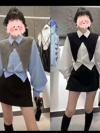 #我要上热门🔥 2025早秋新款高级感极简风POLO领羊腿袖衬衫披肩百搭舒适裙裤套装#穿出自己的风格 #时尚穿搭 @巨量千川 @DOU+小助手