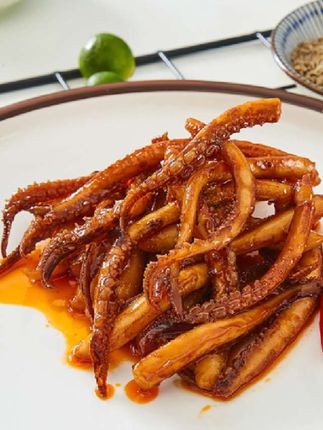 麻辣鱿鱼须追剧必备零食#零食推荐 #零食分享推荐 #追剧必备零食 #辣味零食 #鱿鱼须