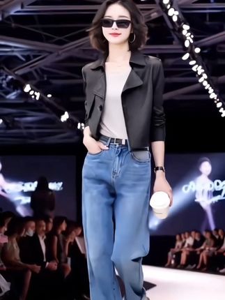 #夹克外套 #夹克上衣 #机车外套 #时尚女装穿搭 #气质女神穿搭
