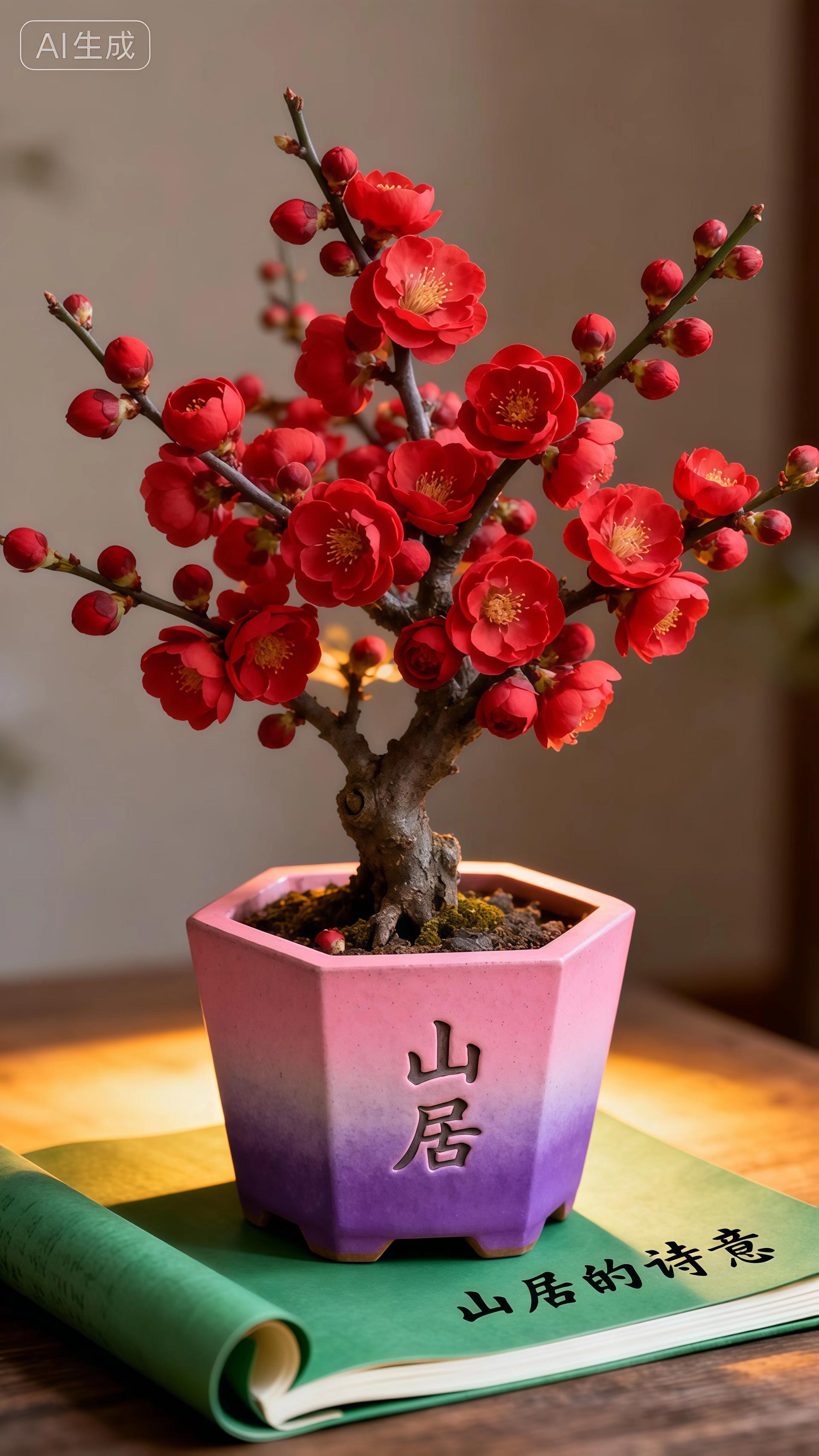 腊梅盆景。#花卉绿植 #家庭养花 #盆景艺术 #盆景花卉 #腊梅 @抖加🔥上热门🔥dou+🔥热点宝 @上热门🔥🔥🔥