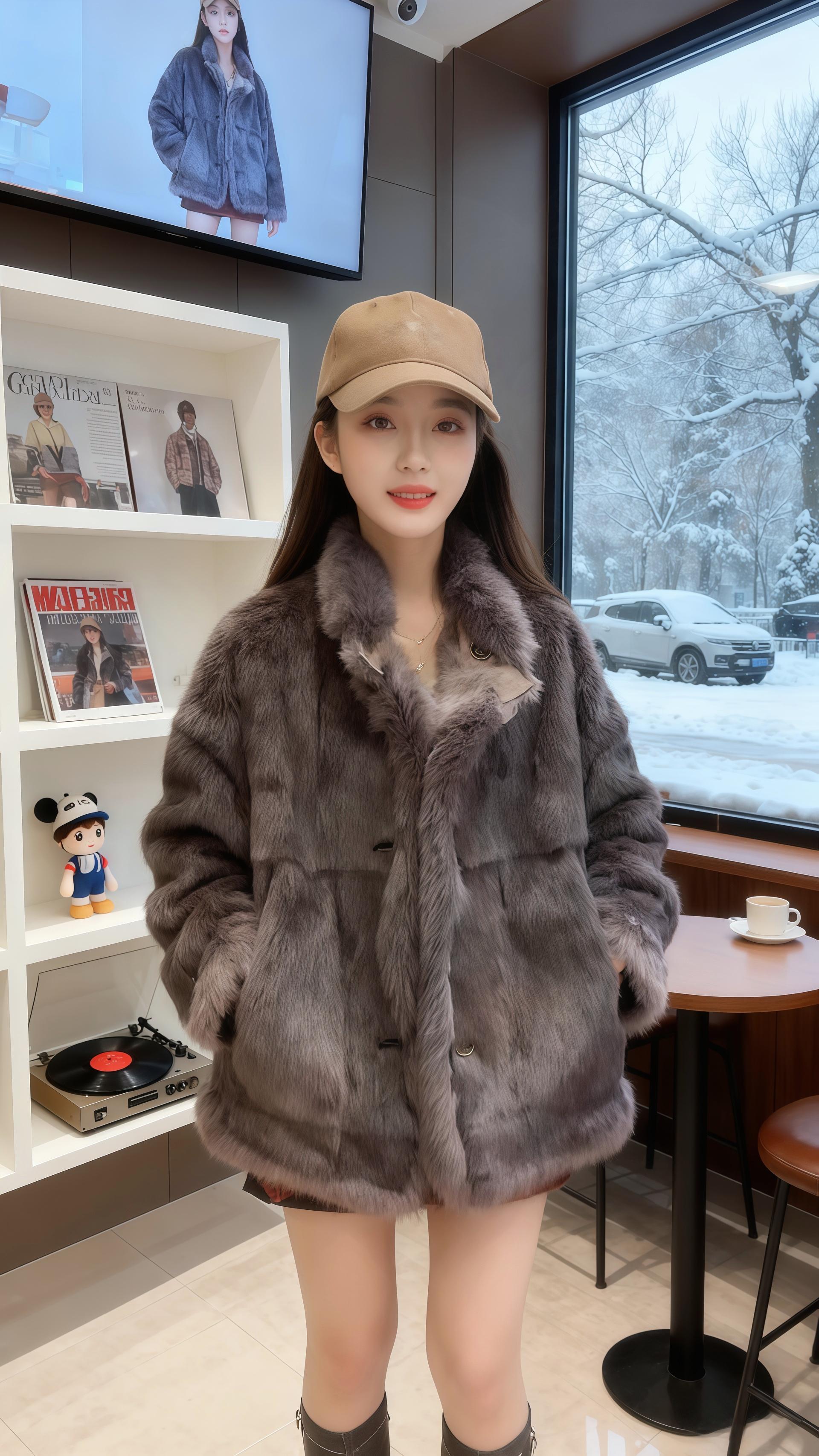 《暖裘遇深情》 雪落时,他在咖啡馆撞见她。一身烟灰色皮草大衣,将冬日的凛冽都揉成了温柔,卡其色棒球帽带点随性,却衬得她眼眸亮如星。她是穿搭模特,总在时尚与温度间游走。 他是设计师,偏爱在细节里藏心意。后来他才懂,她的穿搭是大胆的表达,而他的守护是无声的契合。就像那身皮草,看似华贵却满是妥帖,正如他们的爱,在每一个雪天,都因彼此的存在,成了时光里最温暖的风景。#外套穿搭 #女装穿搭 #派克服穿搭 #秋冬穿搭 #高级穿搭 @DOU+上热门 @抖加🔥上热门🔥dou+🔥热点宝 @图文带货帮扶中心