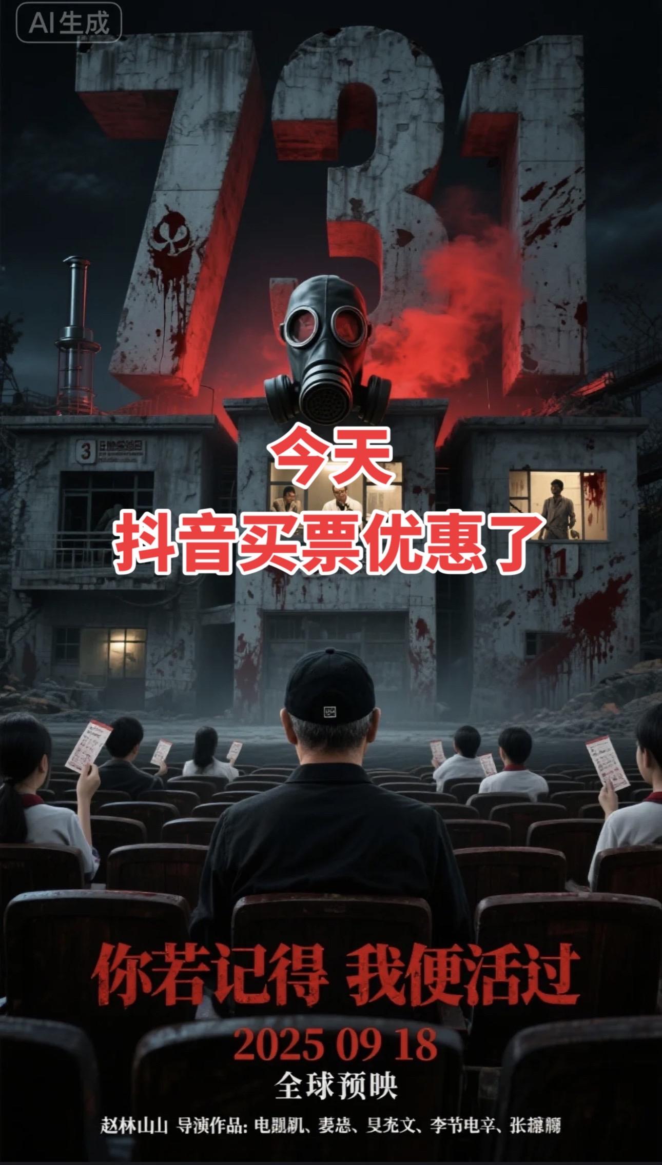 731电影优惠券!#强烈推荐 #上热搜 #731##731电影#731部队