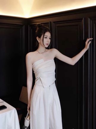 “高智系列”亚麻天丝肌理感气质女人味套装系列A011 #洋气减龄 #知性优雅 #显高显瘦显气质 #高级感穿搭 #回头率爆棚