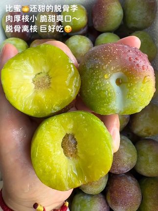 谁懂啊?!比蜜还甜的脱骨李!清脆爽口、脱骨离核、一口沦陷!让人越吃越上头!#李子#脆甜多汁#口感特别好#应季水果