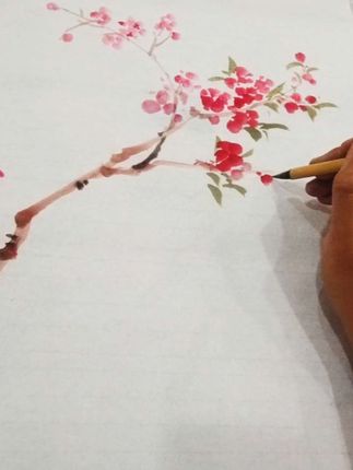 忽有故人心上过 回首山河已是秋 #国画 #一起学画画 #热门