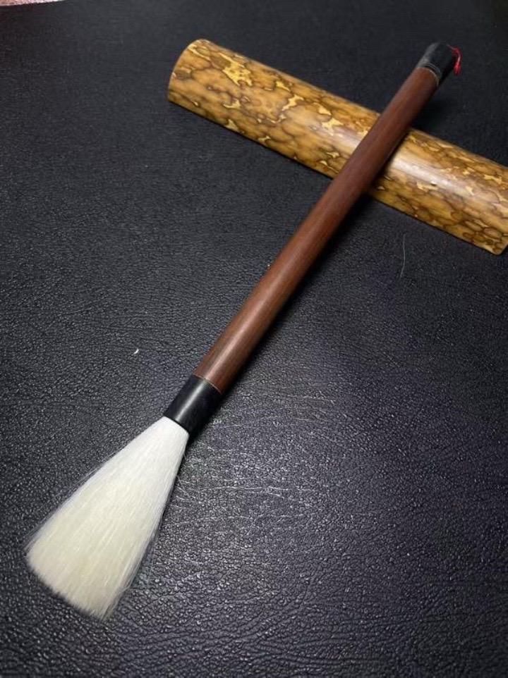 三十年珍藏存料出口日本一辙堂顶品细嫩光锋羊毫大一支#抖音书法热门#羊毫#书法
