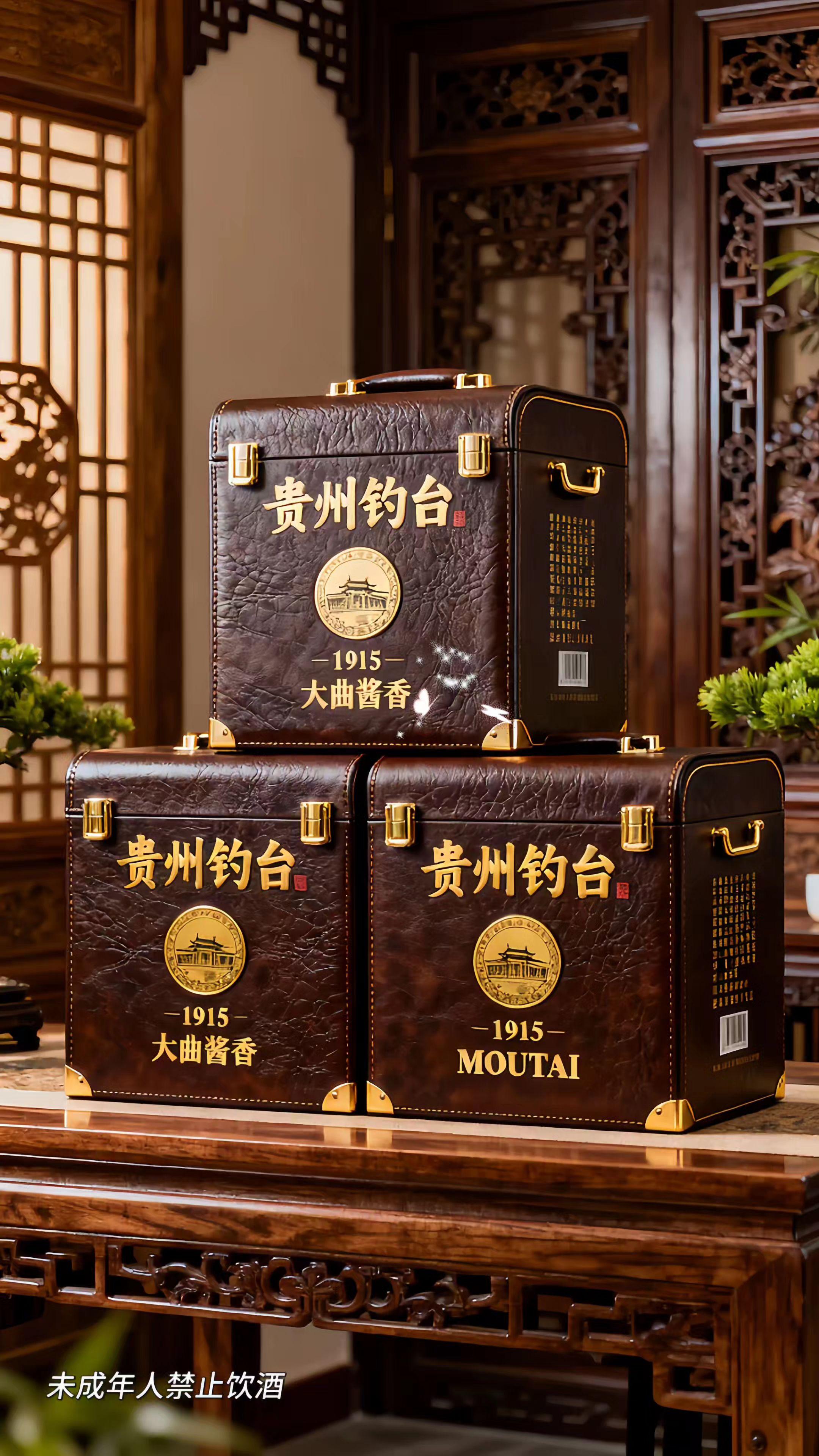 贵州钓台1915酱香型白酒。整箱六瓶,聚会必备哦! 大家好,今天给大家带来一款不可错过的美酒一-龍蘇宴贵州钓台酱香型白酒,整箱6瓶! 53%vol,500ml的容量,绝对是聚会和送礼的最佳选择,醇厚的酱香味道,层次丰富,香气四溢,喝上一口就能感受到贵州大地的独特魅力,无论是搭配美食还是独自品味,都是一种无比伦比的享受,快来抢购吧。和朋友们一起分享这份美好!#好酒#强烈推荐 #纯粮酒 #贵州钓台1915酱香型白酒