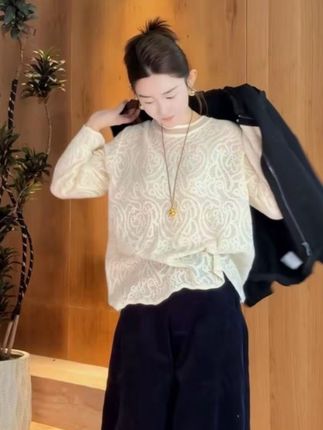 #穿出高级感 #甜美风 #温柔穿搭 #时尚百搭 #针织衫