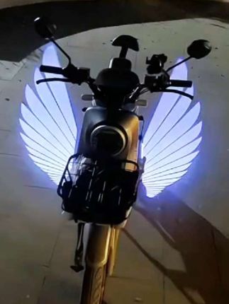 电动车天使之翼翅膀迎宾灯踏板赛复古巡航机车改装配件