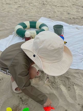 儿童纯色速干渔夫帽防紫外线遮阳帽男女户外薄款西部牛仔登山帽子#儿童渔夫帽 #登山帽