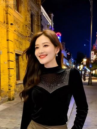 长袖打底衫 #小个子初秋穿搭#早就穿搭3分钟出门不是梦#预制国庆出游穿搭#通勤穿搭万能配公式