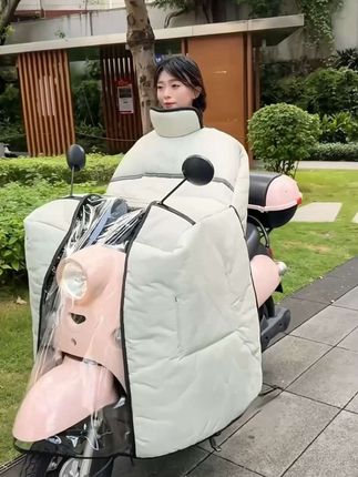#电动车挡风被 #电动车挡风被加绒加厚 #骑行装备 #这个冬天不怕冷