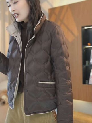 89203-潮流保暖90鸭绒女款极简风立领轻薄羽绒服秋冬#潮流保暖90鸭绒女款羽绒服#极简风立领轻薄羽绒服秋冬羽绒服#潮流保暧极简风羽绒服#