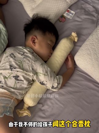真后悔没早点给娃用上#杏林方记合香枕 现在每晚抱着入睡终于踏实多了 #苍耳子 #宝宝睡眠 #宝宝枕头