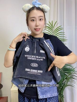 男童t恤韩版套装2025春秋季新款儿童痞帅POLO衫宝宝牛仔裤两件套#高品质童装 #潮童穿搭 #男宝穿搭 #萌娃穿搭 #幼儿园穿搭