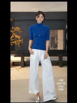 #品质女装 #中䄂洋毛针织衫#休闲风格 #柔软舒适