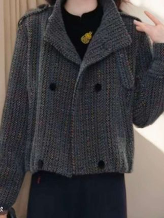 新款气质时尚潮流显瘦百搭短款女士休闲外套