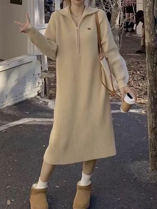 #针织连衣裙 #胖妹妹显瘦穿搭技巧 #遮肉显瘦穿搭 #显瘦连衣裙 #遮肉显瘦不挑身材