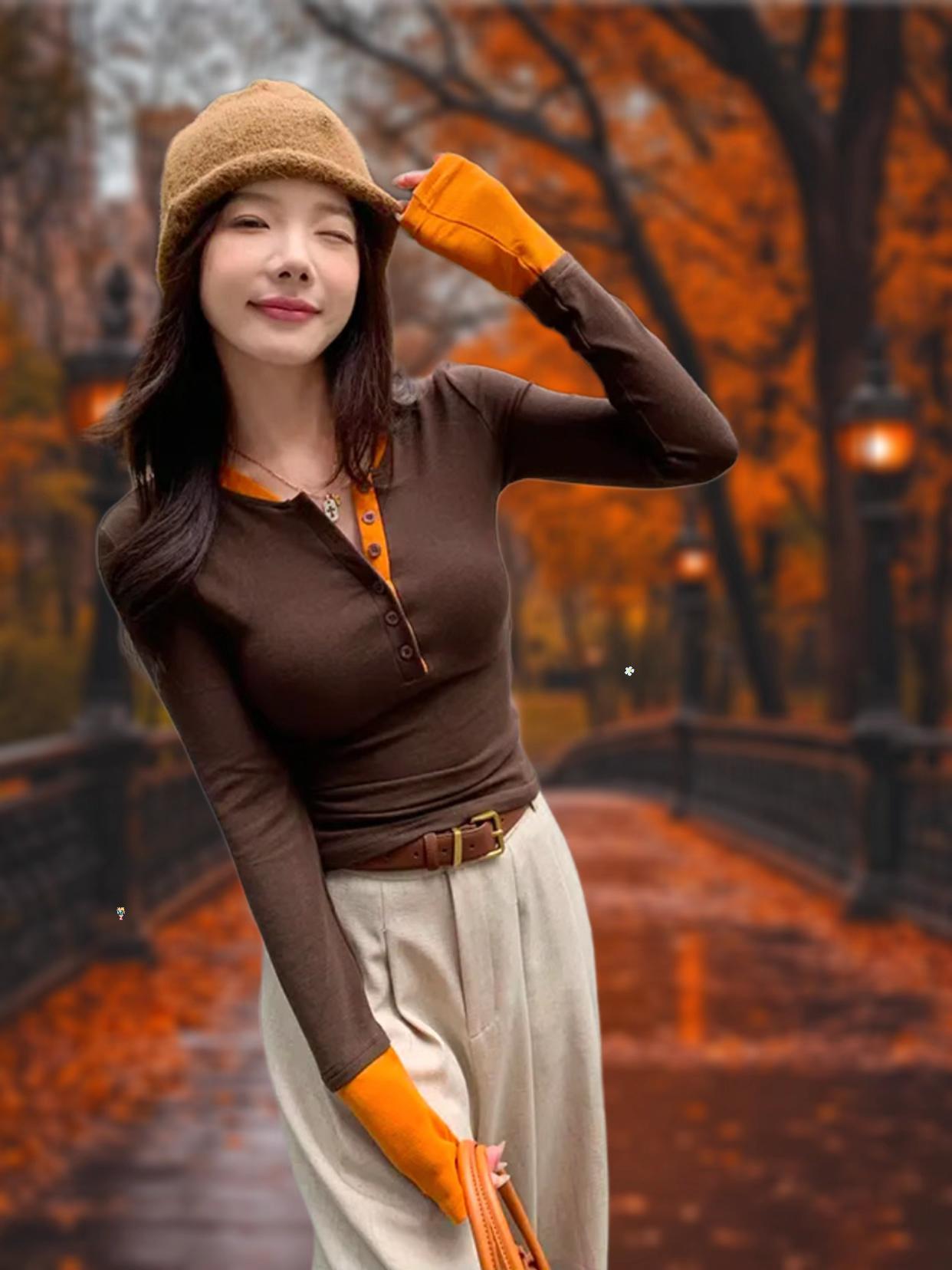 “生活总是那么不尽人意,因为人生从来就没有绝对的完美。”#春秋上衣 #假两件独特上衣#长袖打底衫