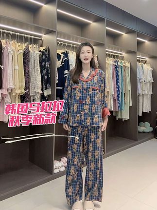 韩国ullala乌拉拉秋冬新款 #睡衣家居服 #高级感穿搭