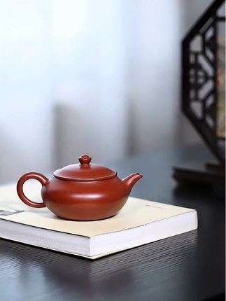 宜兴正品紫砂壶经典器明炉 原矿朱泥大红袍.容量180cc全手工泡茶壶#以壶会友 #紫砂壶 #匠心制作 #原矿朱泥大红袍 #茶壶茶具