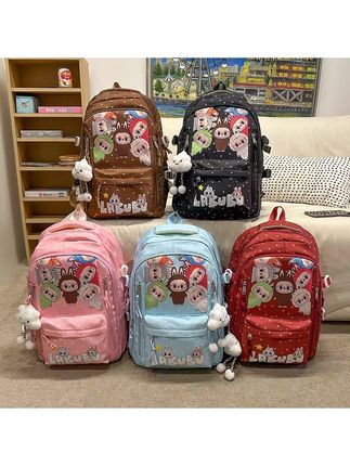 拉布布儿童背包学生书包初中生书包可爱大容量双肩背包女款双肩包 #好物推荐🔥