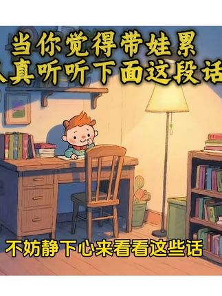 育儿经验分享 当你觉得带娃累,听听这段话。评论区分享一下。相互交流!#育儿 #育儿经验分享 #如何控制孩子玩手机 #孩子教育经验分享 #教育孩子就要从小开始