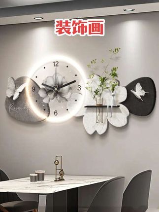 即是装饰画还是时尚挂钟还能水培绿植,既能装饰墙面看时间也方便,石来运转带时钟表#餐厅装饰画#高级感水培绿植客厅挂画#新款壁灯装饰画#餐厅装饰画#沙发背景墙装饰画