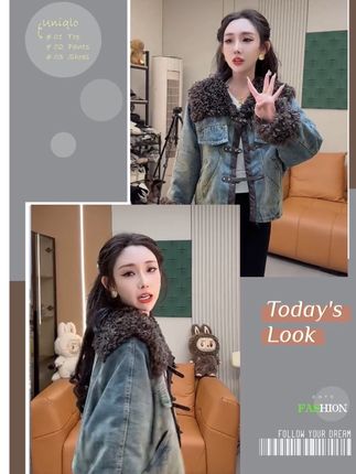 气质百搭棉外套#今年最流行穿搭 #谁穿谁好看系列 #每日穿搭更新