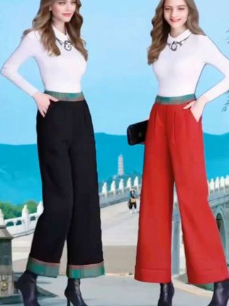 2025冬季新款阔腿棉裤女中年大码加绒加厚夹棉高腰宽松外穿保暖裤】#时髦穿搭 #优雅气质 #裤子穿搭 #面料柔软舒适 #女裤穿搭