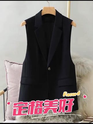 西装马甲女2025春秋新款韩版潮流时尚背心外穿小个子马夹西服外套#现代风格 #运动休闲 #休闲舒适 #舒适休闲 #甜妹风